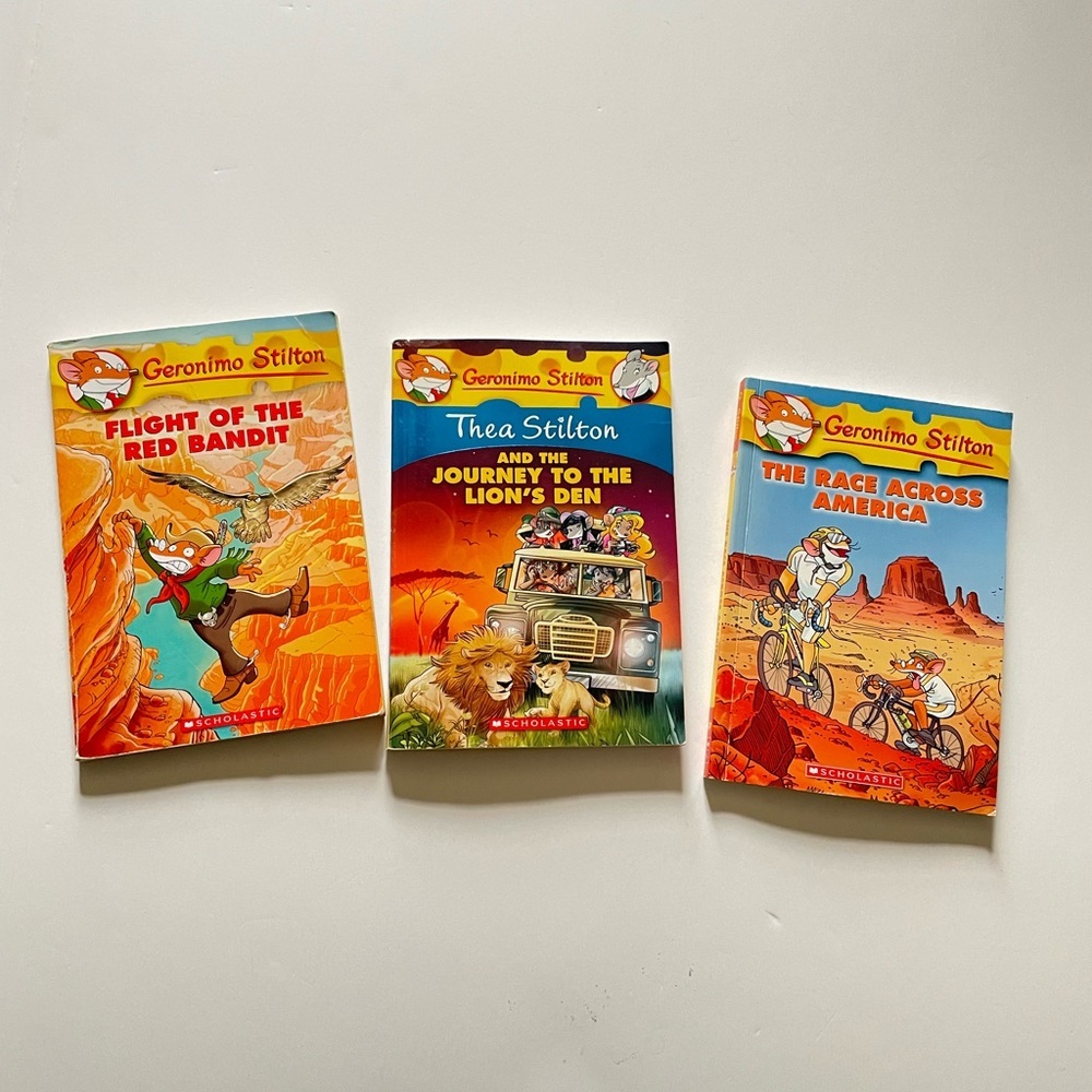 Geronimo Stilton Thea Stilton Book Lot of 3 Books, Paperback